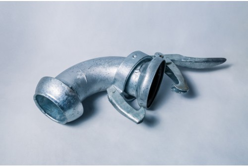 2" (50) Bocht 90º met M en V-deel type Perrot gegalvaniseerd